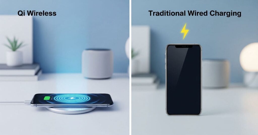 Qi Charging vs Traditional Wired Charging
